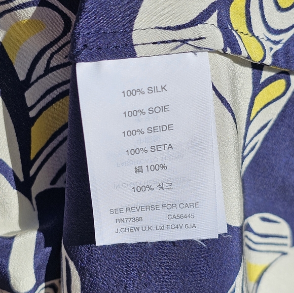 J Crew silk navy tank top - Picture 4 of 4